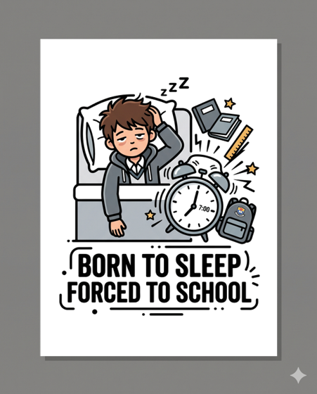 Born to Sleep Forced to School